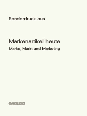 cover image of Werbung und Marke